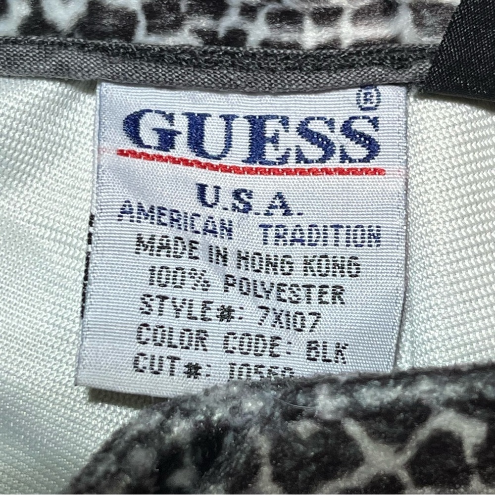Vintage Guess Jeans Crocodile Pattern Womens Pants Size 28 Brown Velour Lined - Picture 6 of 15